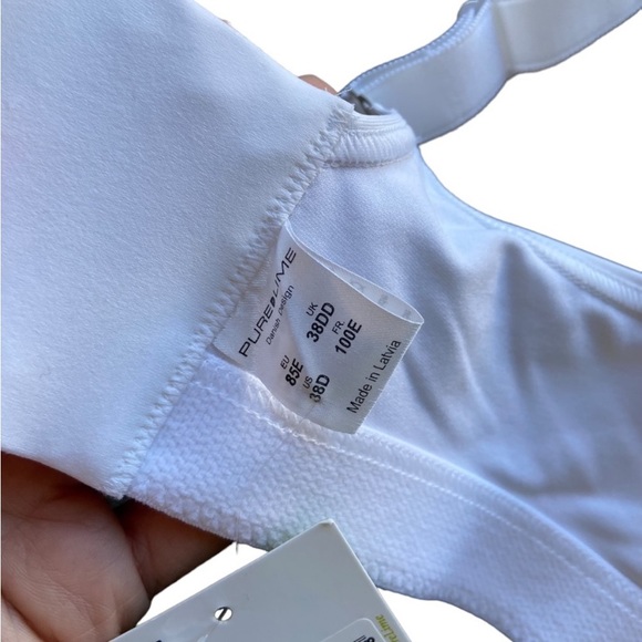 Pure Lime Moulded Sports Bra White - Picture 5 of 7